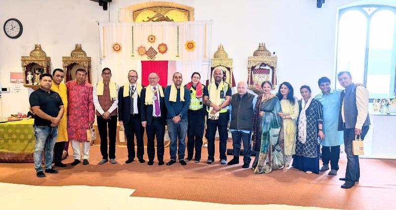 RakshaBandhan celebration at Edinburgh Hindu Mandir and Cultural Centre 